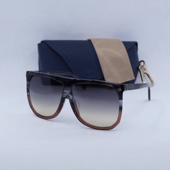 Loewe LW40001F 20B Filipa Square Sunglasses – Transparent Grey\\Gradient Smoke main image 9